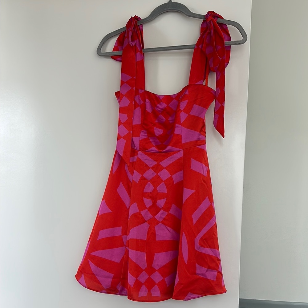 Gianni Bini Red and Pink Dress